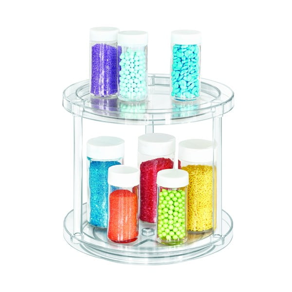 IDesign The Home Edit ümmargune pöörlev kahetasandiline konteinerite statiiv, ⌀ 24,1 cm - iDesign/The Home Edit-image-4