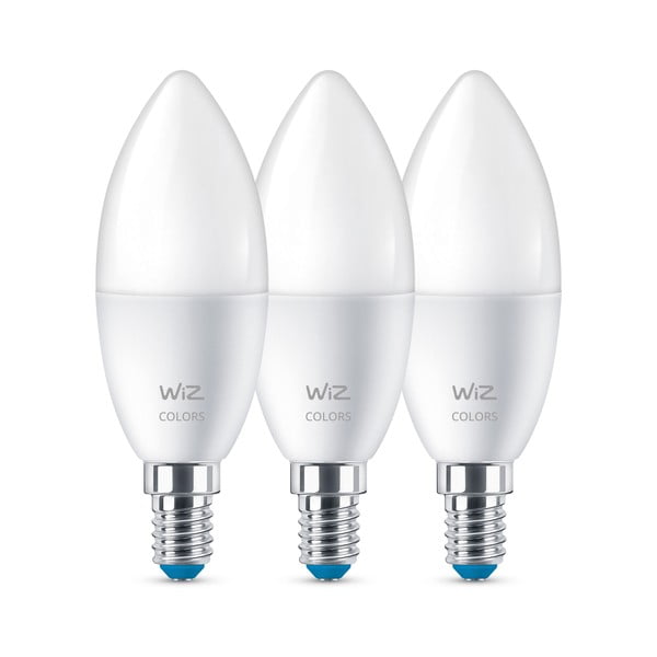 LED-nutipirnid 3tk komplektis E14, 5 W - WiZ