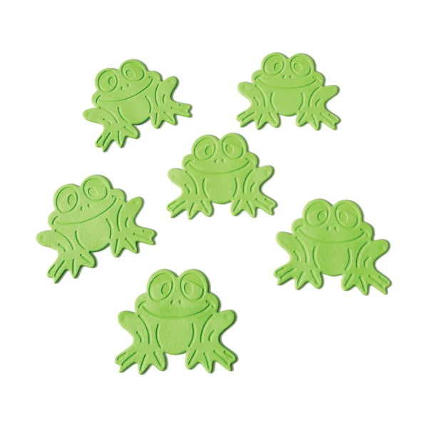 Laste libisemiskindlad vannimatid 6tk komplektis 9x8 cm Grenouilles - Spirella