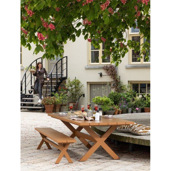 Alumiiniumist aia söögilaud 100x220 cm Delta - Exotan-image-1