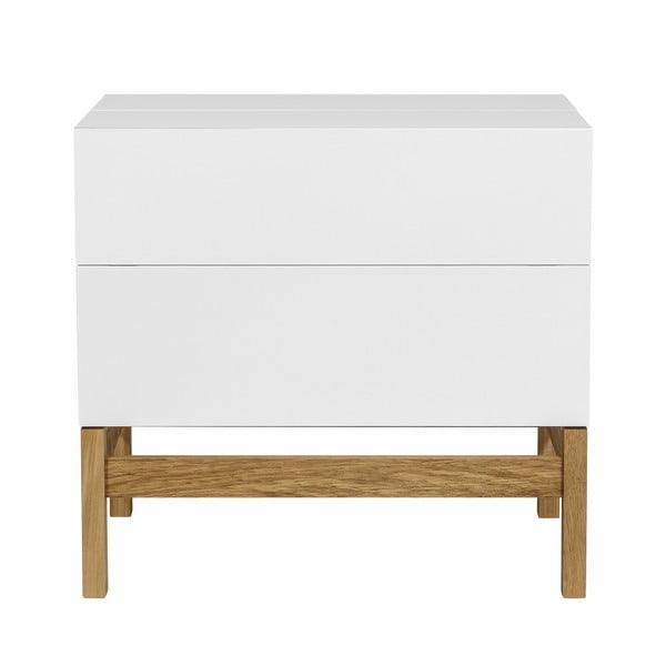 Valge/loomulikku värvi veinikapp 75x70 cm Grande - Woodman