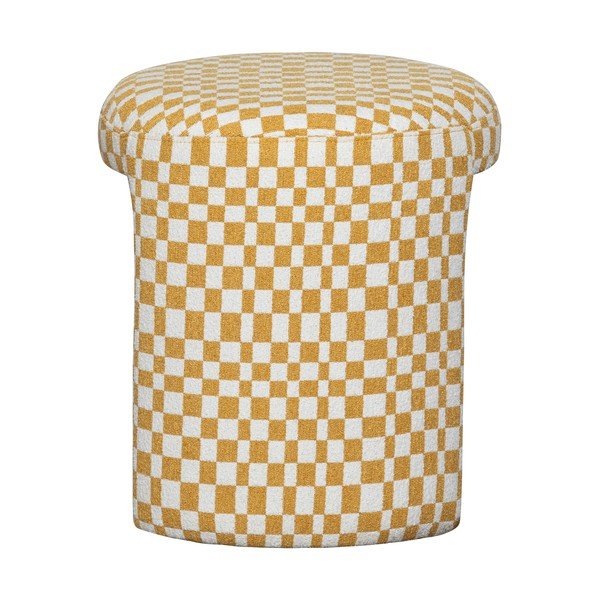 Kollane polsterdatud tool Charlie - WOOOD-image-2