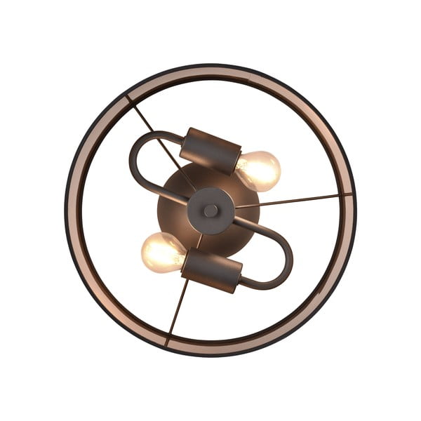 Must-pruun laevalgusti ø 30 cm Davos - Reality-image-3