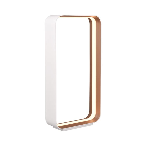 Valge LED lauavalgusti hääle/mobiilirakendusega ja metallist varjuga (kõrgus 61 cm) Cizione - CINQUE