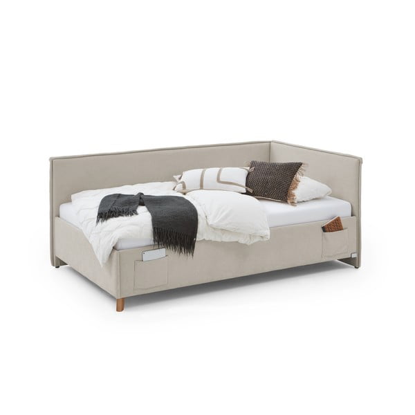 Beež lastevoodi koos panipaigaga 90x200 cm Fun - Meise Möbel-image-3