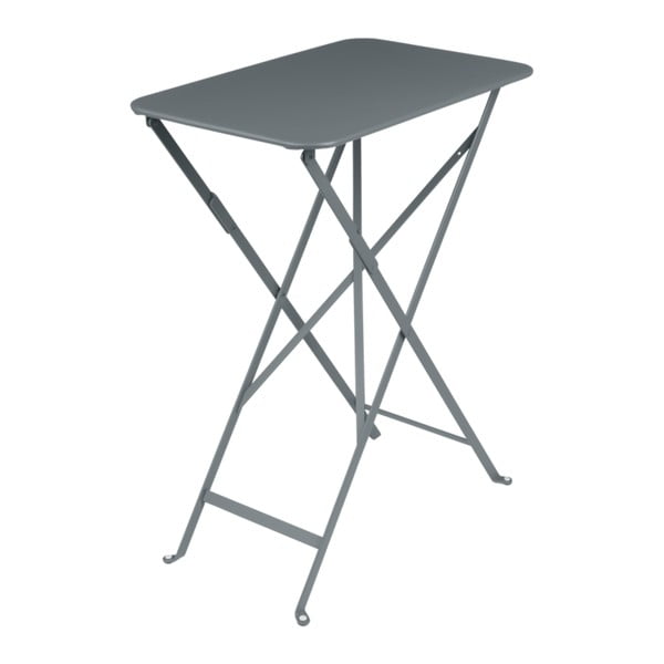 Šedý zahradní stolek Fermob Bistro, 37 x 57 cm