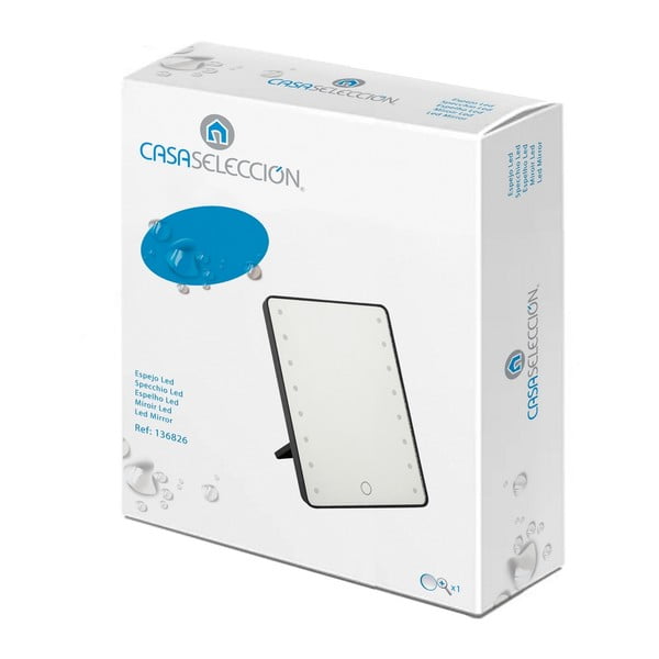 Valgustusega kosmeetikapeegel 17x22 cm - Casa Selección-image-3