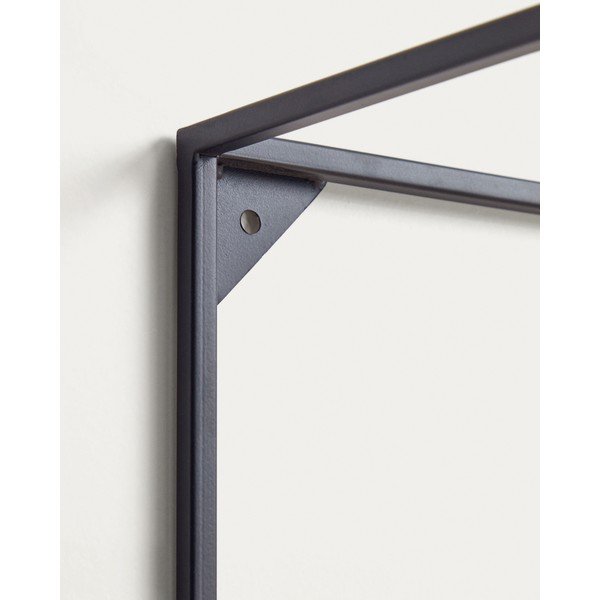 Must kuusepuidust riiul 90 cm Elisha - Kave Home-image-4