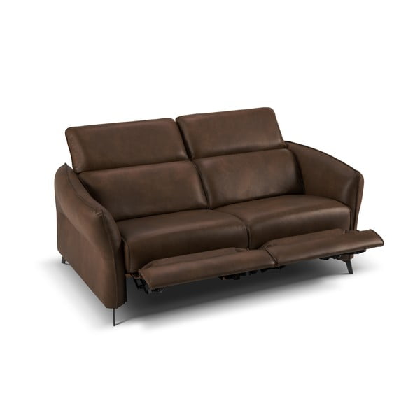 Tumepruun nahkdiivan 103 cm Hubble - Windsor & Co Sofas-image-4