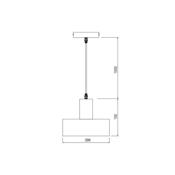 Vasevärvi rippvalgusti metallist varjuga ø 30 cm Selvia II - GTV-image-1