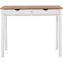 Valge ja pruun männi töölaud , pikkus 100 cm Gava - Støraa