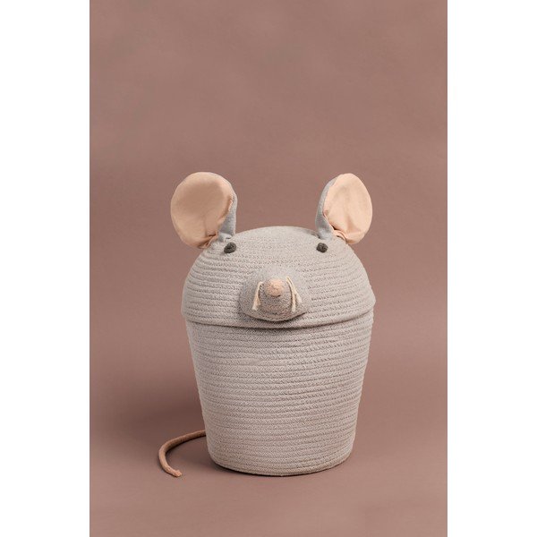 Hall riidest laste mänguasjakorv ø 25x30 cm Renata the Rat - Lorena Canals-image-4