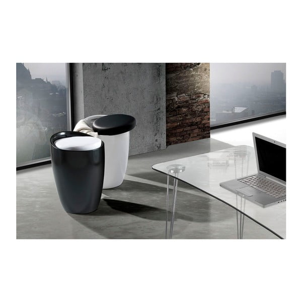 Must-valge padi koos hoiuruumiga Pillow - Tomasucci-image-3