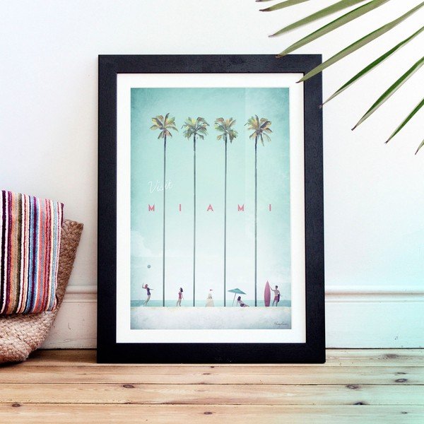 Plakat , 30 x 40 cm Miami - Travelposter-image-1