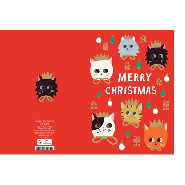 Tervituskaartide komplekt 5 tk jõulumotiiviga Starflower  – Roger la Borde-image-1