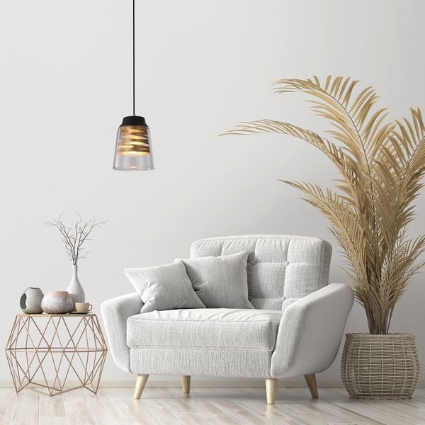 Must rippvalgusti klaasist varju abil Fresno - Candellux Lighting-image-1