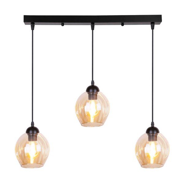 Must rippvalgusti klaasist varju 14x70 cm Aspa - Candellux Lighting-image-4