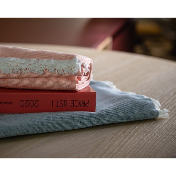 Sinine ruuduline puuvillane suvi , 140 x 180 cm Linen - Euromant-image-1