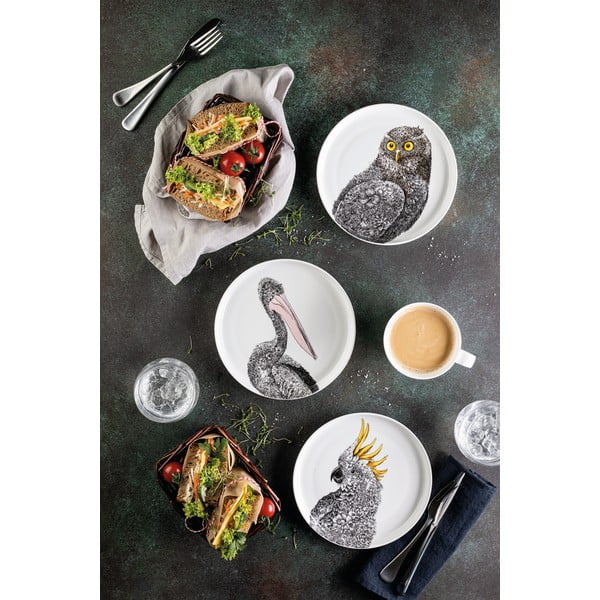 Valge portselanist taldrik Marini Ferlazzo Owl, ø 20 cm - Maxwell & Williams-image-3