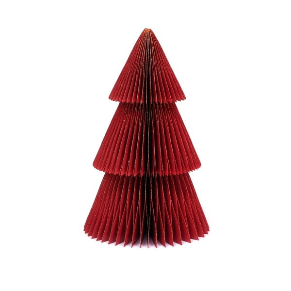 Särava punase paberist jõulukuusekaunistus , kõrgus 22,5 cm - Only Natural