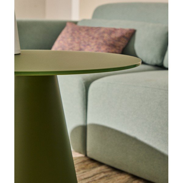 Ümmargune abilaud klaasist pealispinnaga ø 50 cm Wilshire - Kave Home-image-2