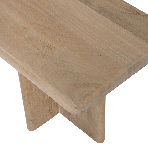 Mangopuust konsoollaud heledas naturaalses värvitoonis 40x80 cm Ato - WOOOD-image-4