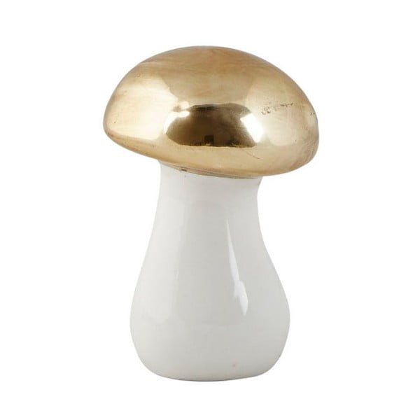 Dekorace keramická houba ve zlaté barvě KJ Collection 85 mm