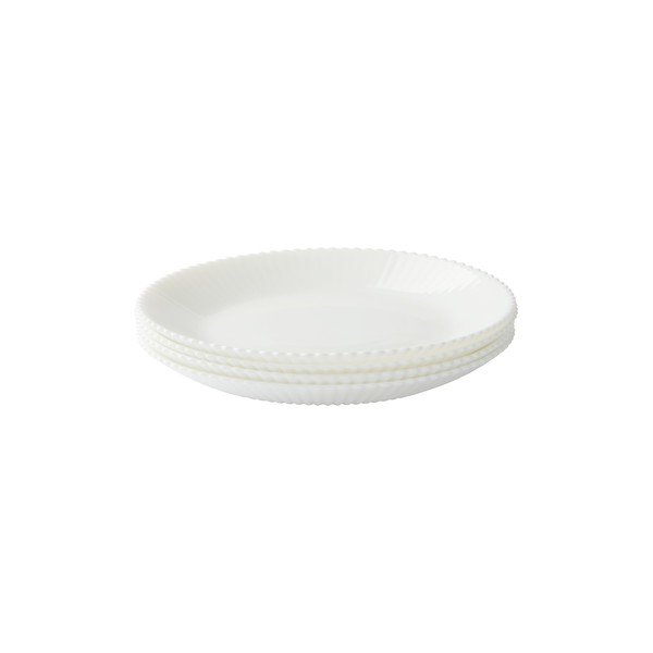 Valged klaasist magustoidutaldrikud, 4 tk, ø 17,5 cm Alessia - Jotex-image-3