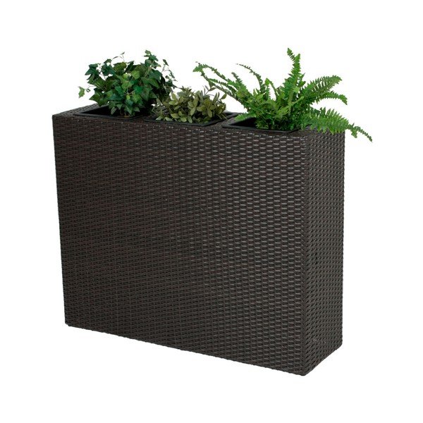Tmavě hnědý zahradní květináč ADDU Room Divider-image-1
