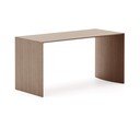 Pähklipuidu spoonist diivanilaud 45x90 cm Litto - Kave Home