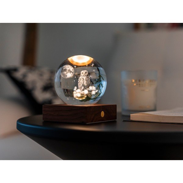 Kaasaskantav USB-valguskaunistus ø 8 cm Amber - Gingko-image-1