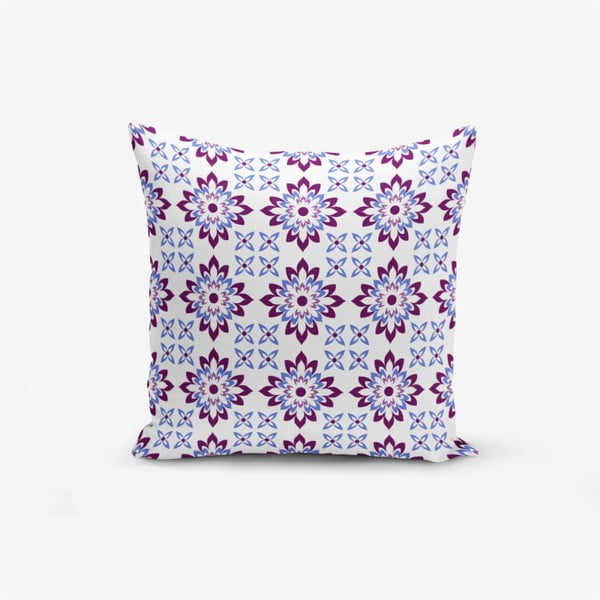 Povlak na polštář s příměsí bavlny Minimalist Cushion Covers Modern Flower Mala, 45 x 45 cm