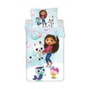 Mikrokiududest laste voodipesu üheinimesevoodile 140x200 cm Gabby's Dollhouse "bubbles" - Jerry Fabrics