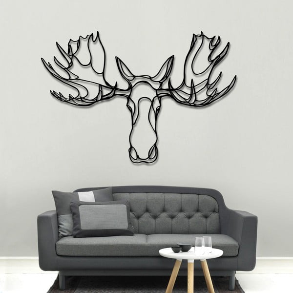 Nástěnná dřevěná dekorace Moose Head