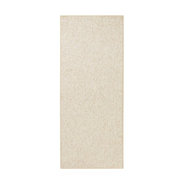 Běhoun BT Carpet Wolly v krémové barvě, 80 x 300 cm