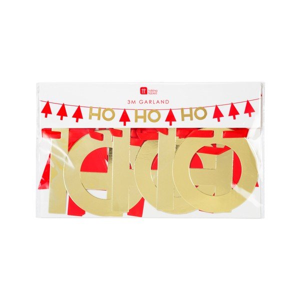 Vánoční girlanda z papíru Talking tables Ho Ho Ho, délka 3 m-image-1