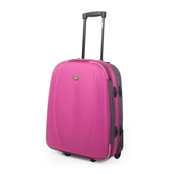 Růžový cestovní kufr na kolečkách Arsamar Martin, výška 50 cm