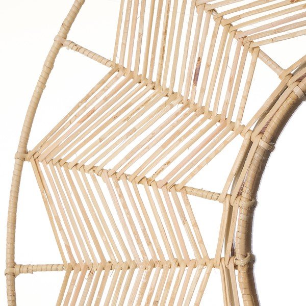 Rotangist raamiga seinapeegel ø 55 cm - Casa Selección-image-2