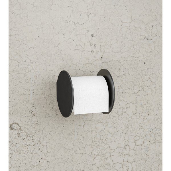 Must seinale kinnitatav tualettpaberi hoidja Nupo - LIND DNA-image-1