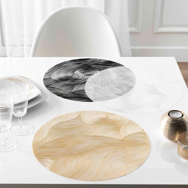 Lauamatt ø 38 cm Celeste - douceur d'intérieur-image-1