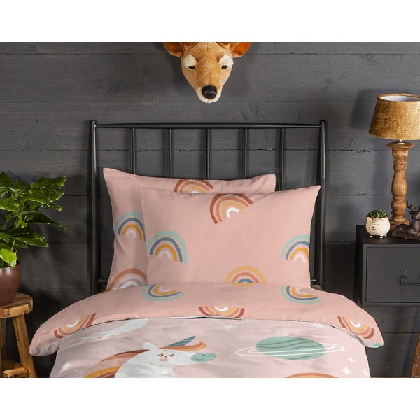 Flanellist laste voodipesu üheinimesevoodile 140x200 cm Unidance – Good Morning-image-2