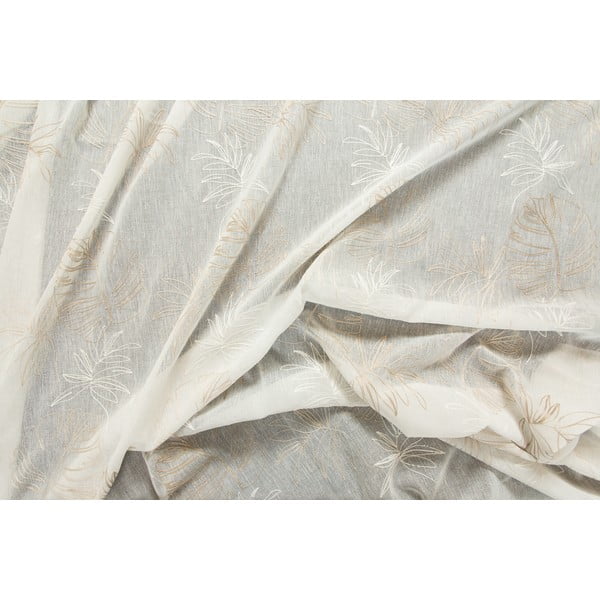 Beež kardin 140x260 cm Cybele - Mendola Fabrics-image-1