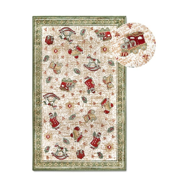 Roheline jõulumotiividega puuvillaseguga vaip 50x80 cm Toy's Delight Green Christmas - Villeroy&Boch