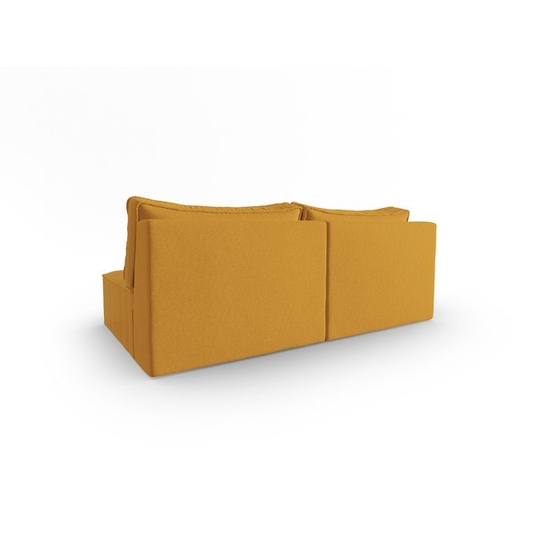 Kollane diivan 160 cm Mike - Micadoni Home-image-3