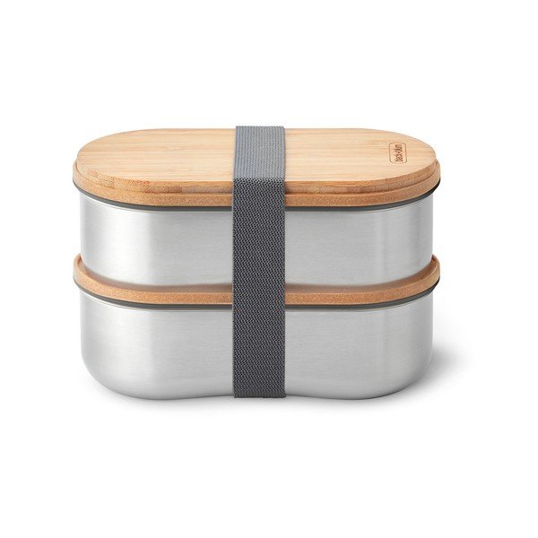 Jagatud suupistekarp 2 tk Bento - Black + Blum