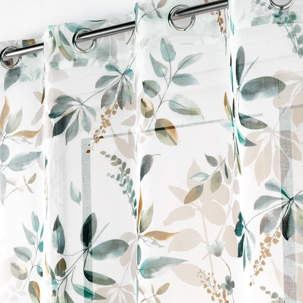 Valge-roheline kardin 140x240 cm Dilaris - douceur d'intérieur-image-2