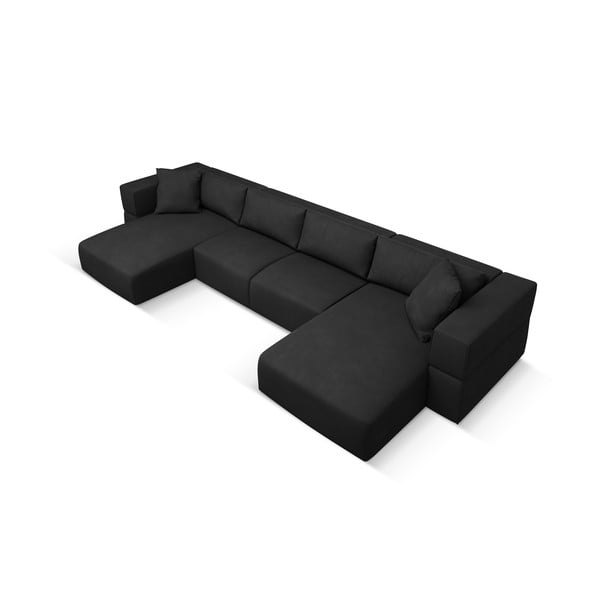 Must U-kujuline diivan Esther - Milo Casa-image-2