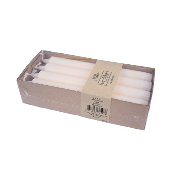 Komplekt 8 beežist pikast küünlast Ego Dekor ED, põlemisaeg 7 h - Eco candles by Ego dekor-image-2