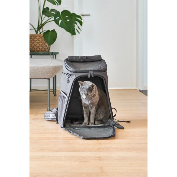 Tumehall lemmiklooma seljakott 27x35 cm Zaino Asphalt - MiaCara-image-1