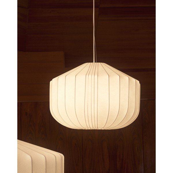 Valge laelamp tekstiilist varjuga ø 51 cm Somar - Kave Home-image-2